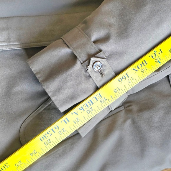 Cabelas Womens Lined Trench Coat Hooded Plaid Scarf Belted Khaki Size S - Picture 11 of 11